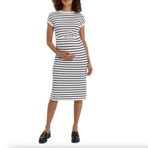 Nom Maternity Lydia Stripe Maternity Dress